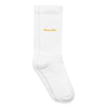Future Maman MAMA BEAR Rétro Drôle - Chaussettes de tennis bio enfant - blanc - Droite
