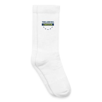 Trelleborg Schweden Logo Bogen - Kinder Tennissocken - Weiß - Rechts