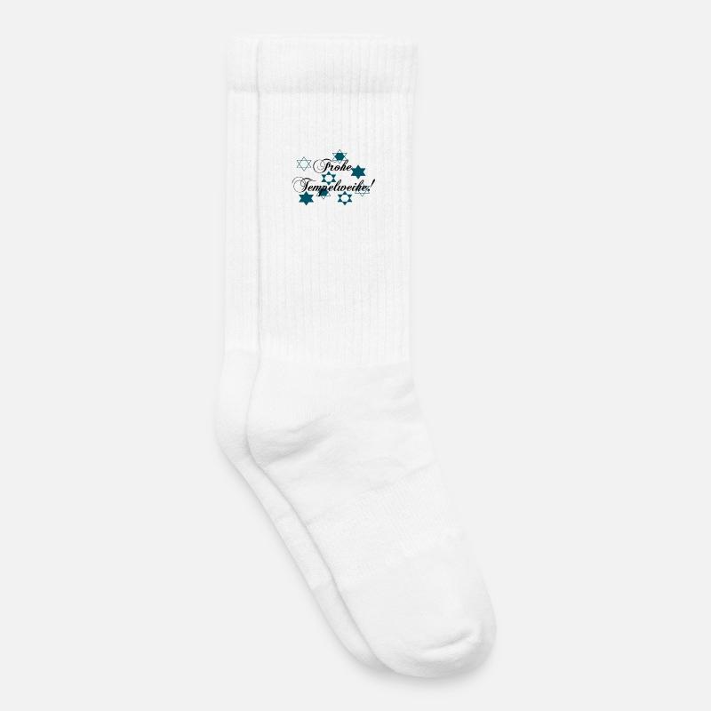 Heureuse consécration du temple - Chaussettes de tennis bio enfant - blanc