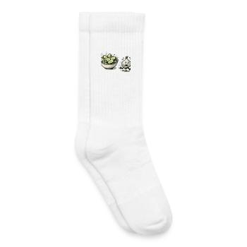 GurkenBowl findet die Zwiebel zu scharf - Kinder Tennissocken - Weiß - Rechts