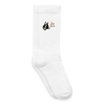 Dog Love DogLovers - Chaussettes de tennis bio enfant - blanc - Droite