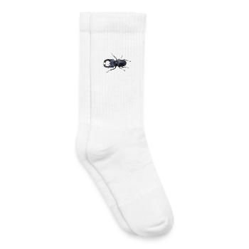 Hirschkäfer  - Kids Tennis Socks - white - Right