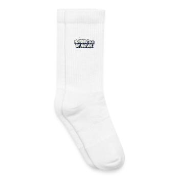 Norddeutsch par nature Énoncé de Heimat - Chaussettes de tennis bio enfant - blanc - Droite