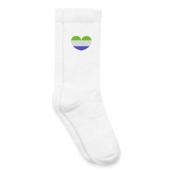 Sierra Leone heart flag - Kids Tennis Socks - white - Right