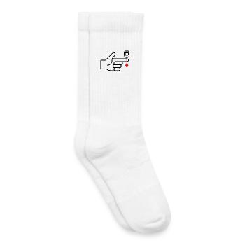 Blutzuckermessung, Blutzucker, Diabetes, Bluttest - Kinder Tennissocken - Weiß - Rechts