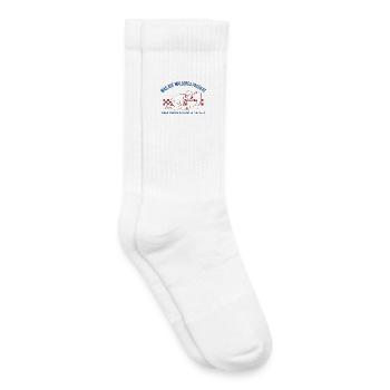 Was auf Mallorca passiert weiß keiner WC Humor - Kinder Tennissocken - Weiß - Rechts