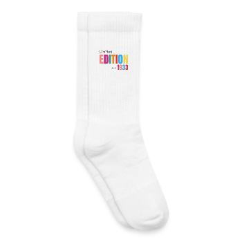 Limited edition Made in 1933 - Chaussettes de tennis bio enfant - blanc - Droite