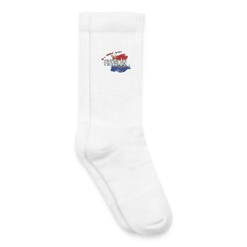 Carte Frise Pays-Bas Hollande Sovenir - Chaussettes de tennis bio enfant - blanc - Droite