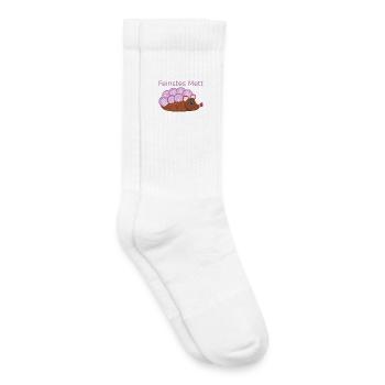 Der Mettigel: Feinstes Mett! (Nr.2) - Kinder Tennissocken - Weiß - Rechts