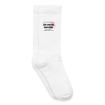 Junggesellenabschied - letzte Chance, Mädels! - Kinder Tennissocken - Weiß - Rechts