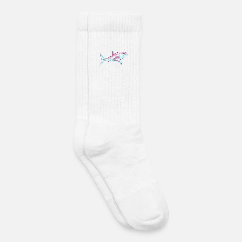 Neo Shark - Kinder Tennissocken - Weiß