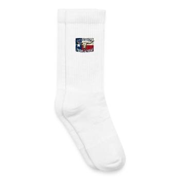 Texas Pride Hörner-Schädel - Kinder Tennissocken - Weiß - Rechts