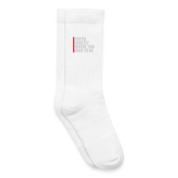 You're Exactly Where You Need To Be Inspirierend - Kinder Tennissocken - Weiß - Rechts