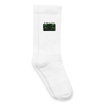 DJ Mixer Mischpult Techno Festival Raver - Chaussettes de tennis bio enfant - blanc - Droite