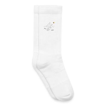 Mountain road - Kids Tennis Socks - white - Right