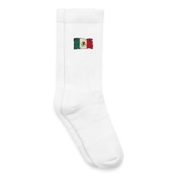 Mexican Flag - Kids Tennis Socks - white - Right