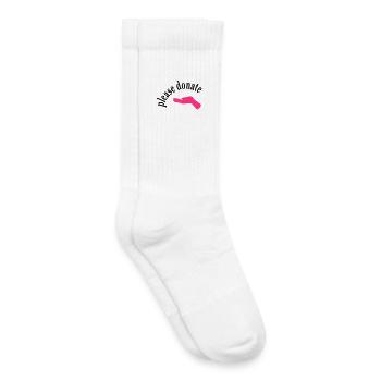 geld spenden - Kinder Tennissocken - Weiß - Rechts