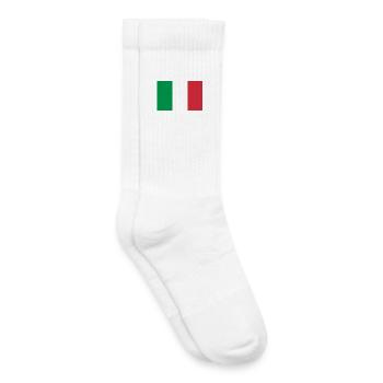 Italien Tricolor Flagge - Kinder Tennissocken - Weiß - Rechts