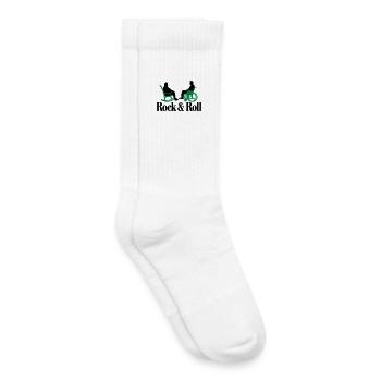 Rock n Roll 2clr New - Chaussettes de tennis bio enfant - blanc - Droite