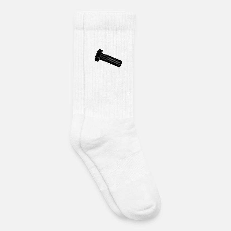 Schraube für eine Mutter - Kinder Tennissocken - Weiß