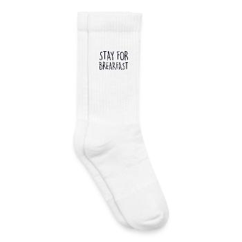 STAY FOR BREAKFAST Frühstück - Kinder Tennissocken - Weiß - Rechts