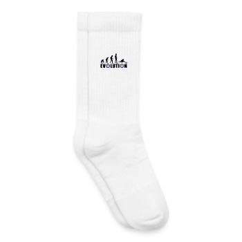 EVOLUTION CURLING Curling Cadeau Hiver - Chaussettes de tennis bio enfant - blanc - Droite
