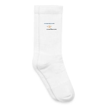 Mach was du willst, ist eh alles verkehrt - Kinder Tennissocken - Weiß - Rechts