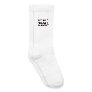 Future Female Scientist - Kids Tennis Socks - white - Right