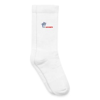 Chats Serviteurs et Chiens Maîtres - Chaussettes de tennis bio enfant - blanc - Droite