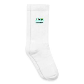 Italien und Litauen 100% geniale Flagge - Kinder Tennissocken - Weiß - Rechts