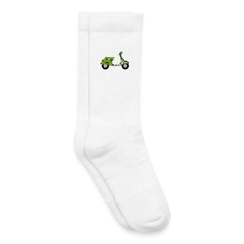 Roller Daisy Meadow Holiday Summer Italy Fan - Kids Tennis Socks - white - Right