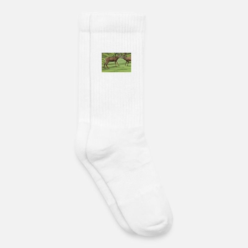 Hirsche Hirsche - Kinder Tennissocken - Weiß