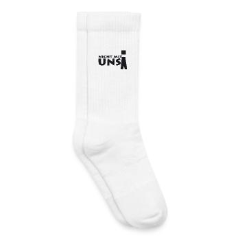 nicht mit uns! - Kinder Tennissocken - Weiß - Rechts
