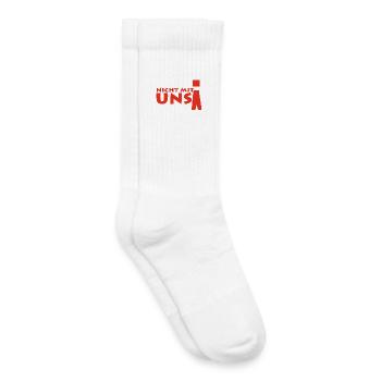 nicht mit uns! - Kinder Tennissocken - Weiß - Rechts