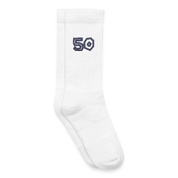 50. 50 YEARS. 50th ANNIVERSARY. 50TH ANNIVERSARY. - Kids Tennis Socks - white - Right