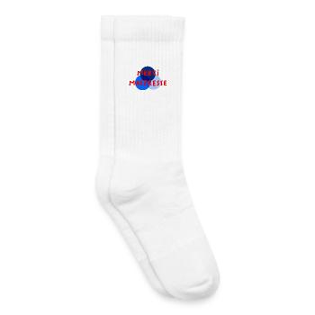 GELIEBTE. VIELEN DANK. DANKE HERRIN - Kinder Tennissocken - Weiß - Rechts
