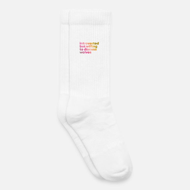 Wolf - Kinder Tennissocken - Weiß