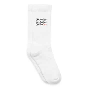 VALENTINSTAG. Junggesellinnenabschied. ICH LIEBE DICH. ICH LIEBE DICH. LIEBE - Kinder Tennissocken - Weiß - Rechts