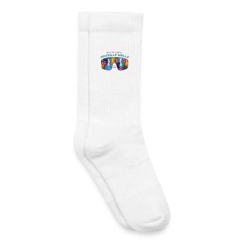 Mode lunettes rapides - Chaussettes de tennis bio enfant - blanc - Droite