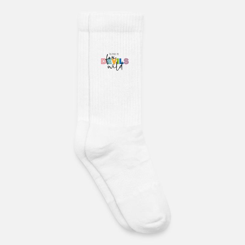 You make me fox devils wild - Kinder Tennissocken - Weiß