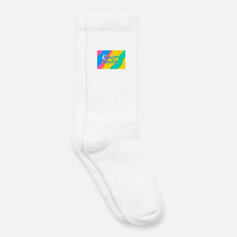 Kunter Mutig Farbexplosion - Kinder Tennissocken - Weiß