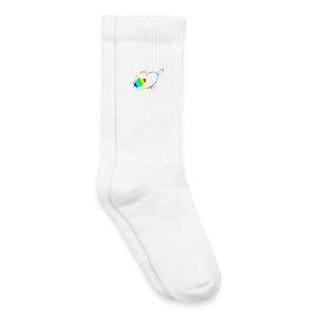 Filou speed arc en ciel - Chaussettes de tennis bio enfant - blanc - Droite