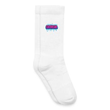 Graffiti Georgia Name Gift Ideal druckbar - Kinder Tennissocken - Weiß - Rechts