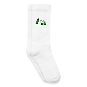 Smiling Crayon Green Team - Kinder Tennissocken - Weiß - Rechts