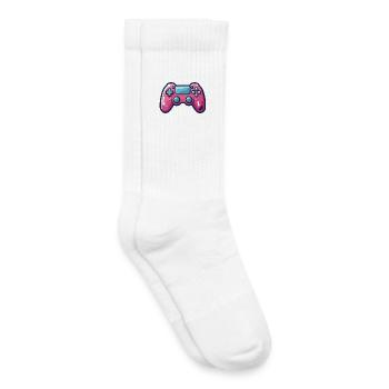 Gamer, Videospiel-Leidenschaft, Gamepad - Kinder Tennissocken - Weiß - Rechts