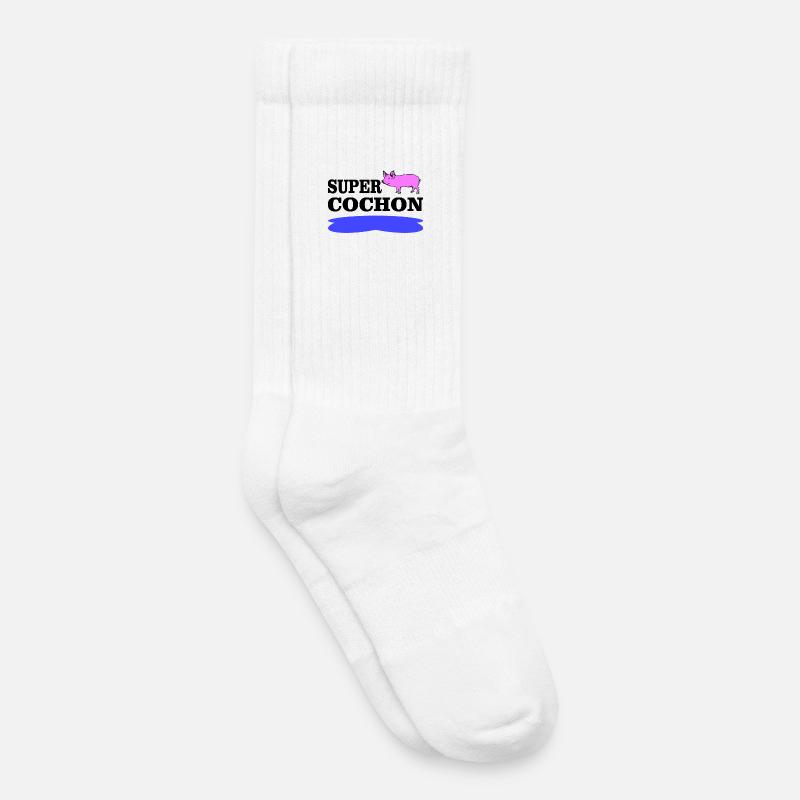 SUPER-PIG - Kinder Tennissocken - Weiß