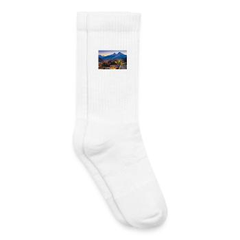 Berchtesgaden avec Watzmann - Chaussettes de tennis bio enfant - blanc - Droite