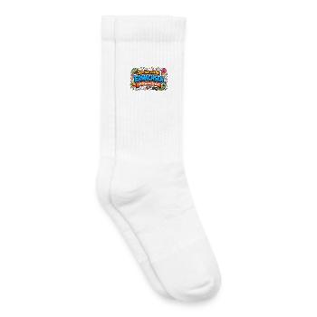 Ich bin nicht erwachsen Spruch Cartoon - Kinder Tennissocken - Weiß - Rechts