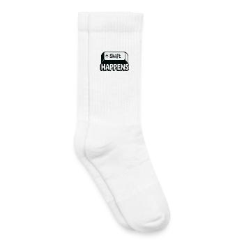 Le changement a lieu - Chaussettes de tennis bio enfant - blanc - Droite
