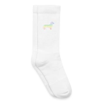 Teckel - Chaussettes de tennis bio enfant - blanc - Droite